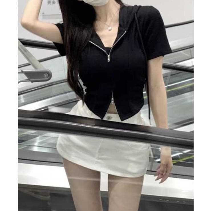 クロップド丈ZIPパーカー | Axis | 詳細画像5 