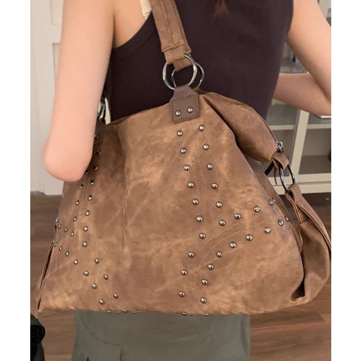 スタッズヴィンテージショルダーバッグ | Axis | 詳細画像2 