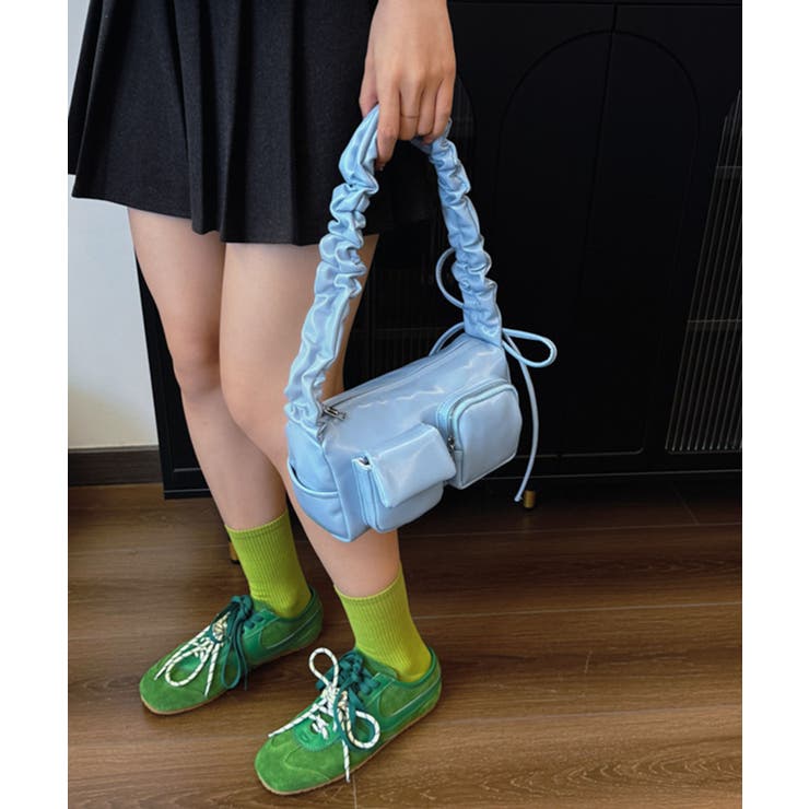 フロントポケットPUショルダーバッグ | Axis | 詳細画像2 