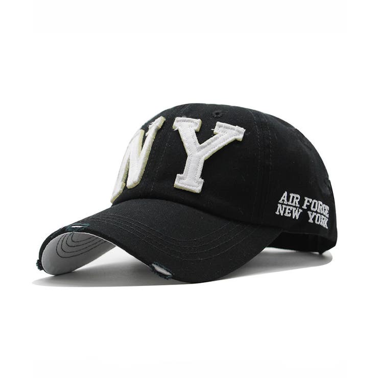 ブラック | ロゴ刺繍ピグメントキャップ | Axis