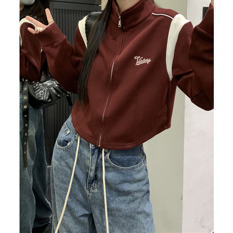 ショルダー切り替えZIPジャケット | Axis | 詳細画像1 