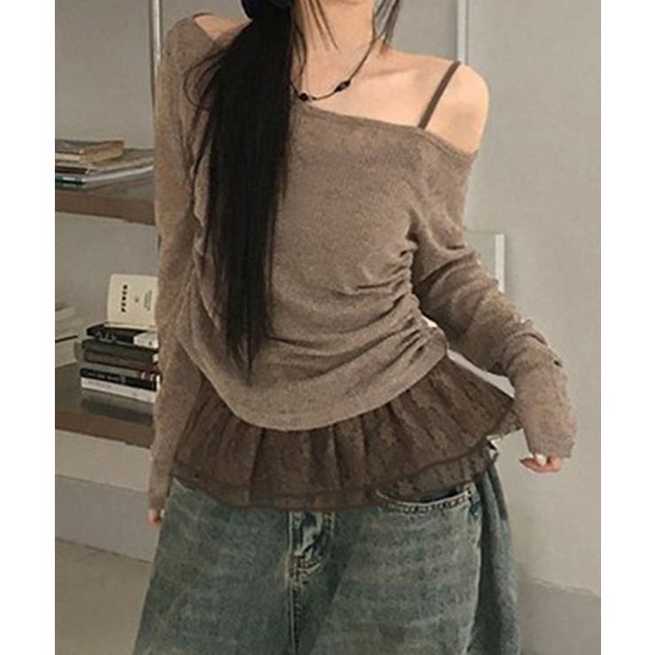 ワンショルダーニットトップス | Axis | 詳細画像4 