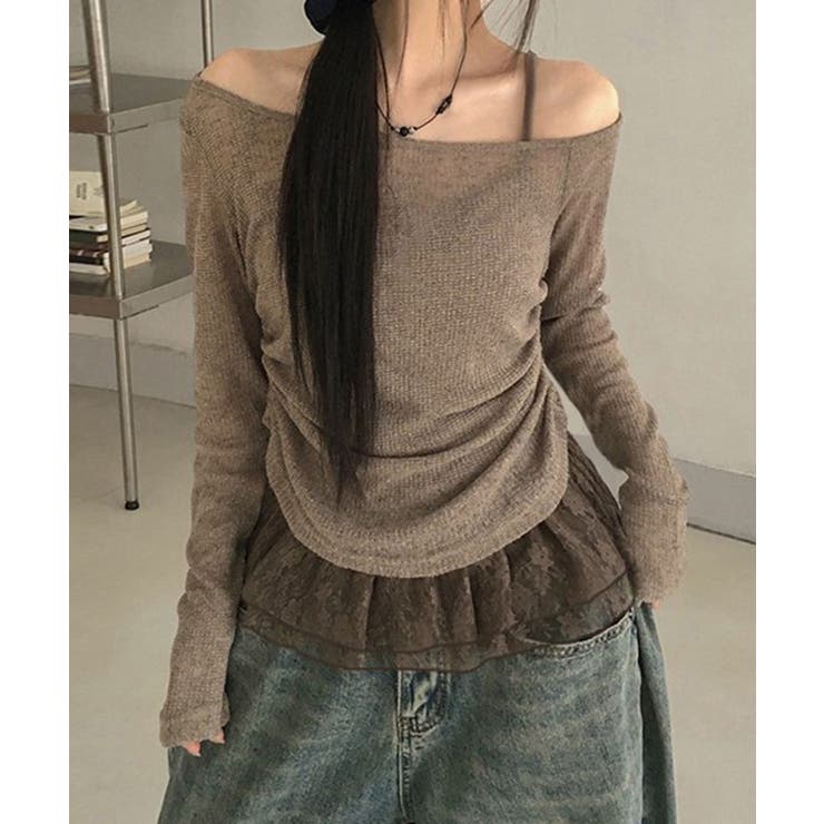 ワンショルダーニットトップス | Axis | 詳細画像5 