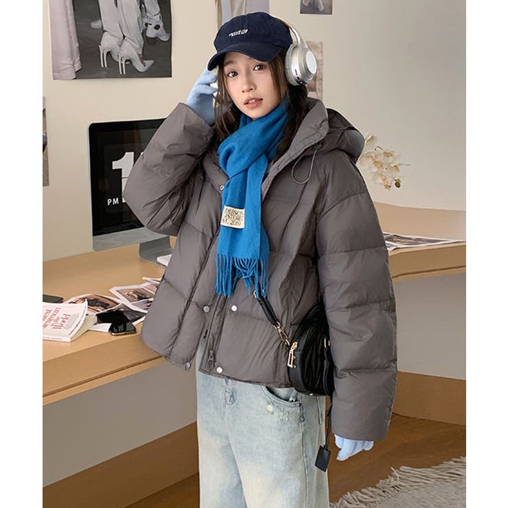 グレー | 中綿フードジャケット | Axis