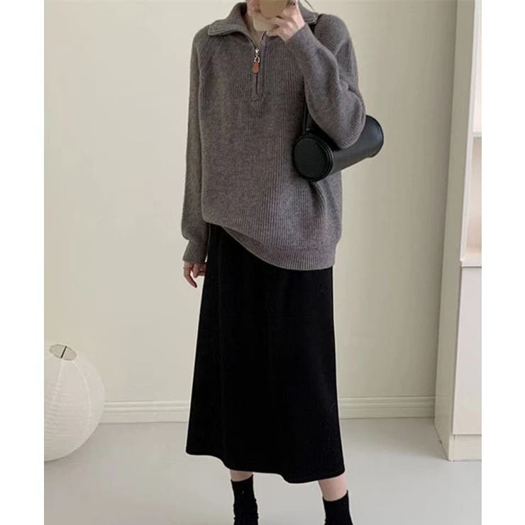 スタンドハーフジップニット | Axis | 詳細画像1 