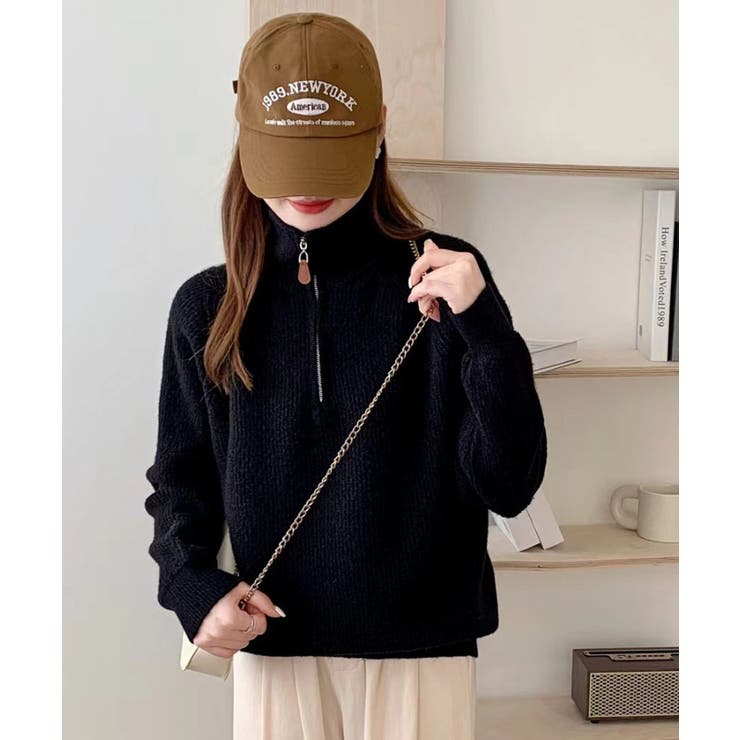 スタンドハーフジップニット | Axis | 詳細画像3 