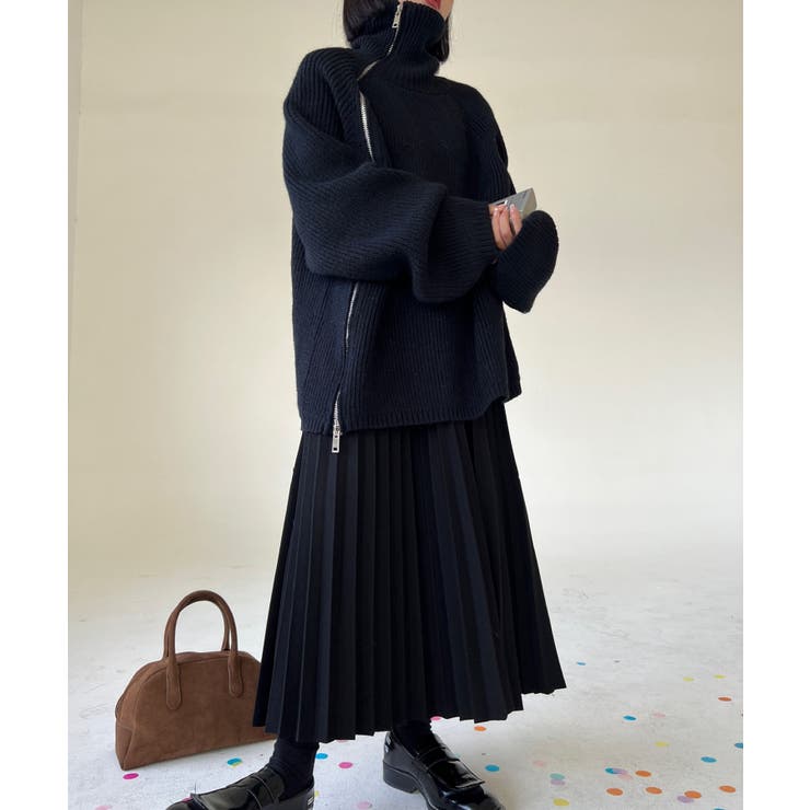 アシンメトリーZIPニット | Axis | 詳細画像4 