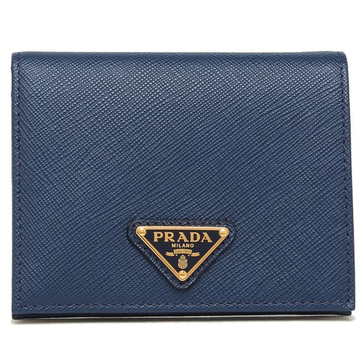 プラダ PRADA 二つ折り財布 バッチ - 折り財布