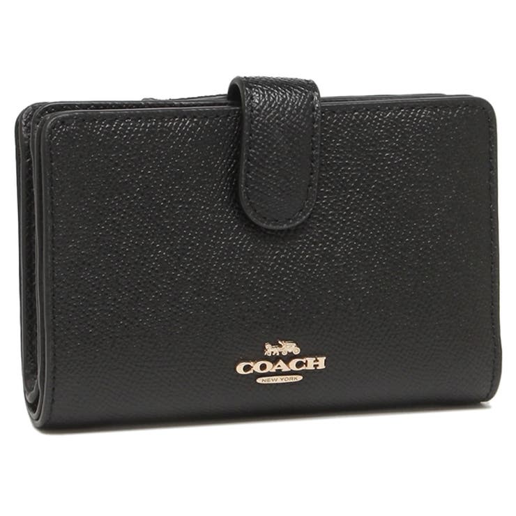 COACH ブラック 二つ折り財布 コーチ 二つ折り財布 ブラック レディース COACH 27968 LIBLK