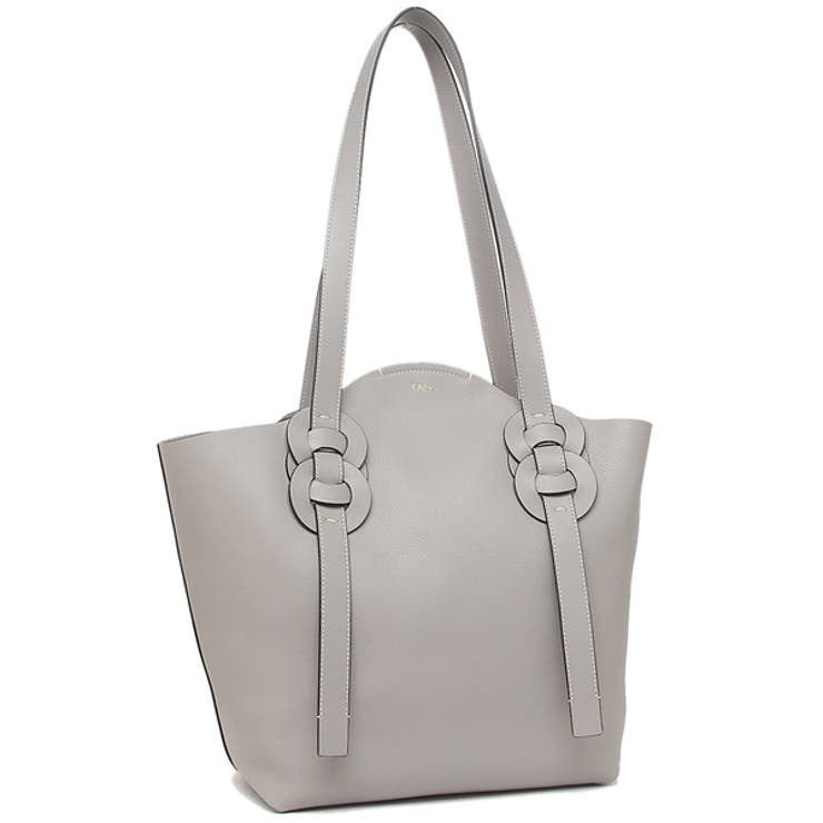 美品 Chloe クロエ レザートートバッグ DARRYL ダリル グレー