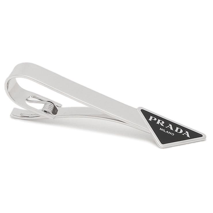 PRADA 2RI002-0HF-002 Men's Argento + Smalto Tie Clip