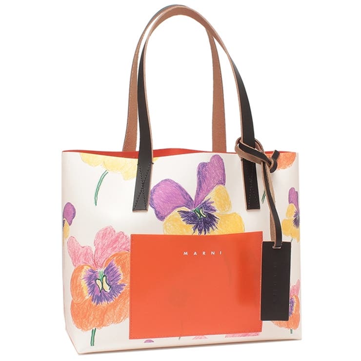 MARNI エコバッグ ショッピングバッグ レザートート トロピカル