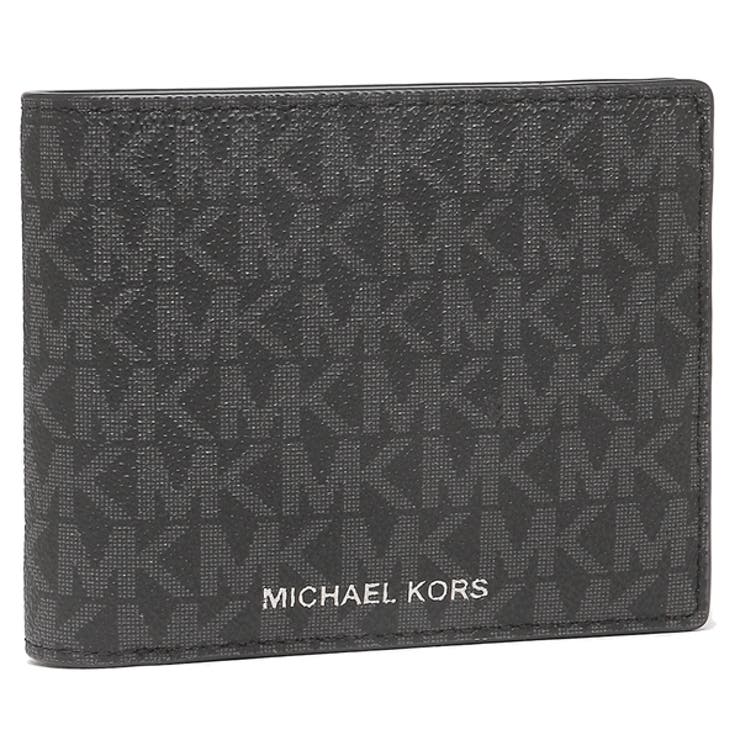 マイケルコース 二つ折りサイズ ブラック - 折り財布
