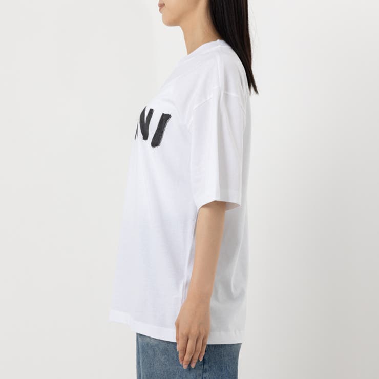 レディース ロゴ半袖Tシャツ THJET49EPH WHITE 38サイズ