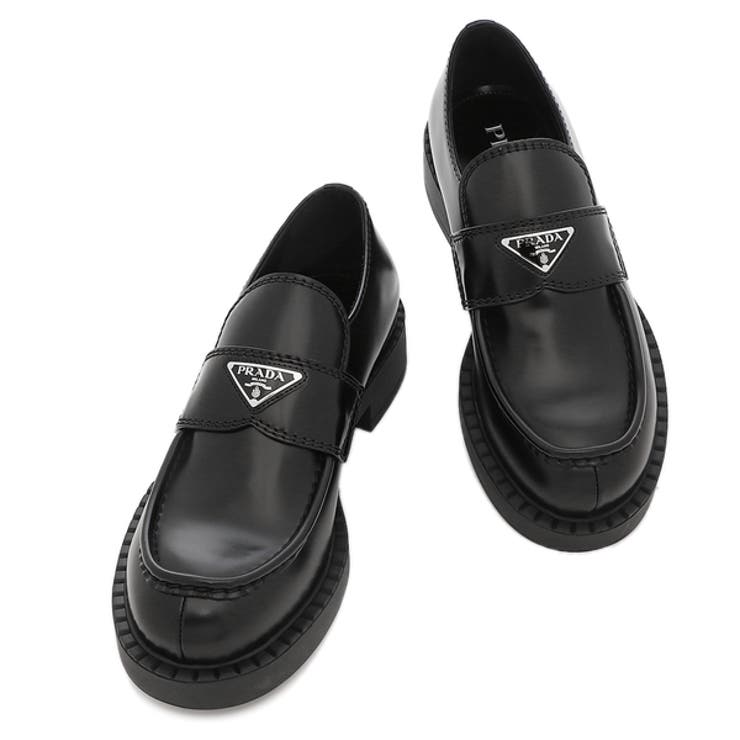 値下げ!】PRADA プラダ ローファー 黒 約25.5~26.0cm-www.mwasaving.com