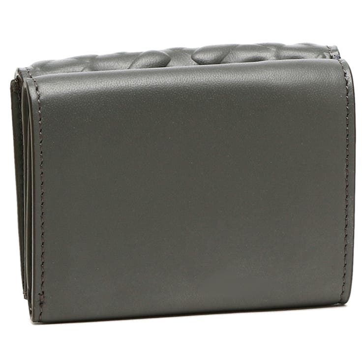 【新品未使用】FENDI マイクロ 三つ折り財布 グレーレザー 財布