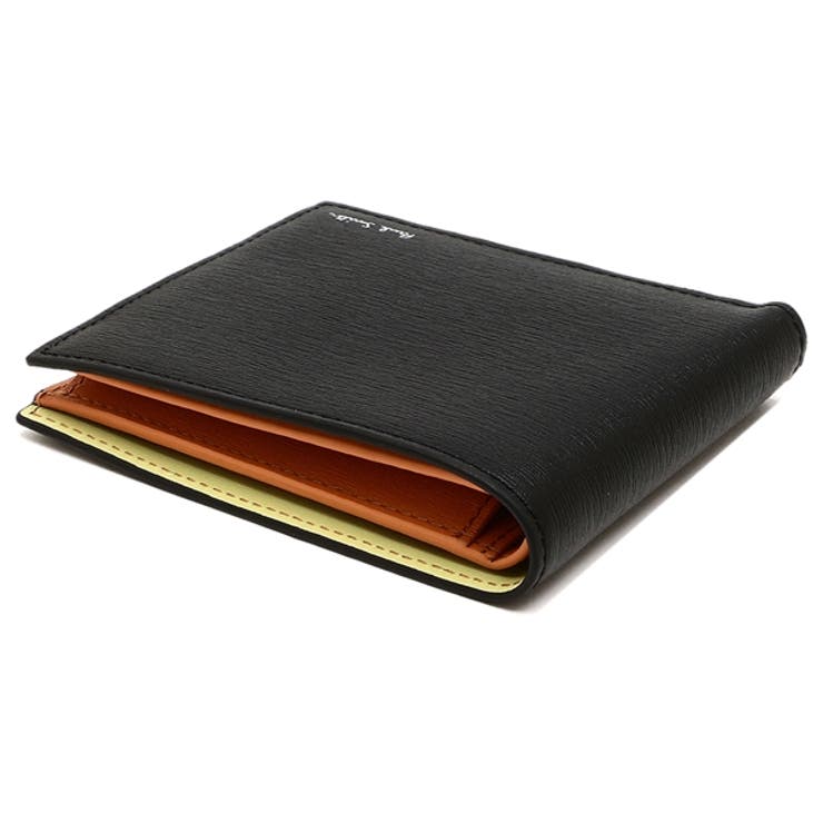 ポールスミス 新品ブラック カラーバンド 二つ折り財布（PSC264-10）