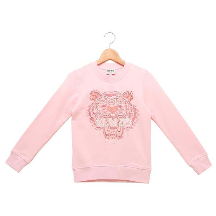 ケンゾー ロングTシャツ ロゴ プリントT ピンク キッズ KENZO 44D
