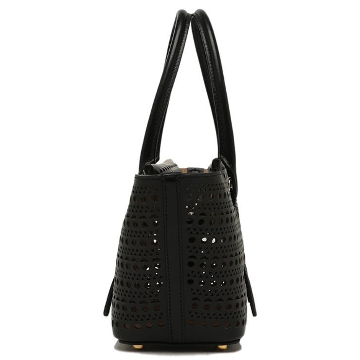 【送料関税込】Alaia - ハンドバッグ レザー 黒 アライア ハンドバッグ ブラック[品番：AXEB0035172]｜AXES
