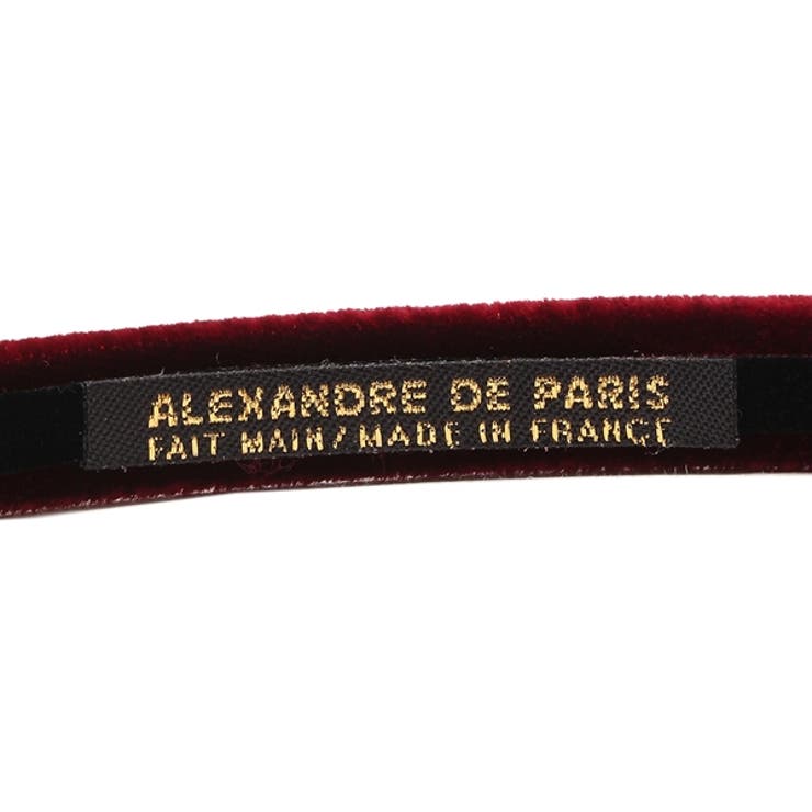 アレクサンドルドゥパリヘアアクセサリーマシェールエラカチューシャワインレッドレディースALEXANDREDEPARISTHB1740410B