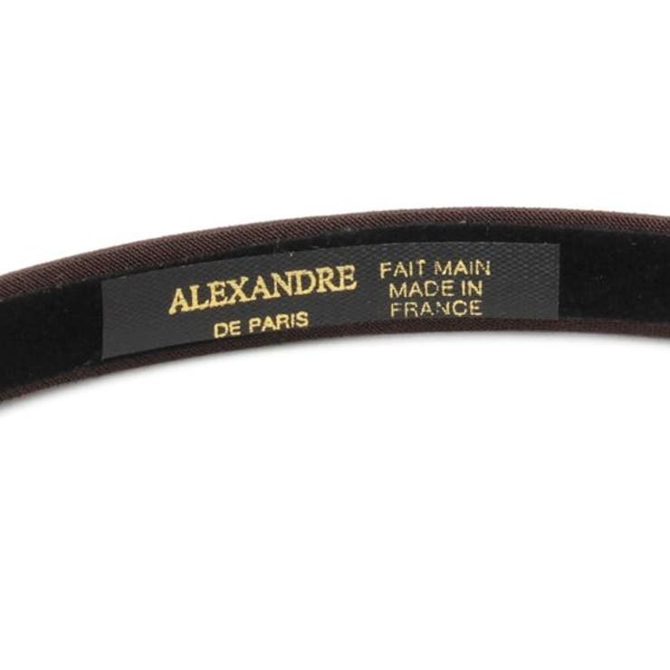 アレクサンドルドゥパリカチューシャヘアアクセサリーマシェールジャンヌ10mmブラウンレディースALEXANDREDEPARISTHB2014810H