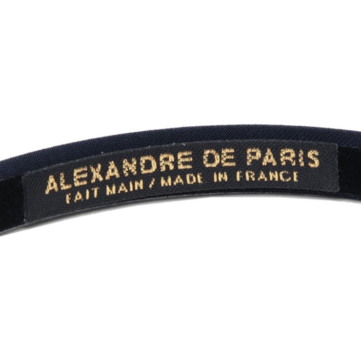 アレクサンドルドゥパリカチューシャヘアアクセサリーマシェールジャンヌ10mmネイビーレディースALEXANDREDEPARISTHB2014810M