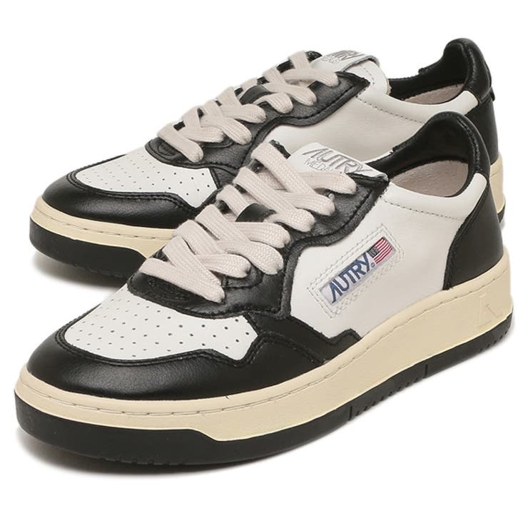 ★美品★AUTRY ブラック メダリスト スニーカー 38 Autry Medalist Low Sneakers In Meteorite Napa Leather