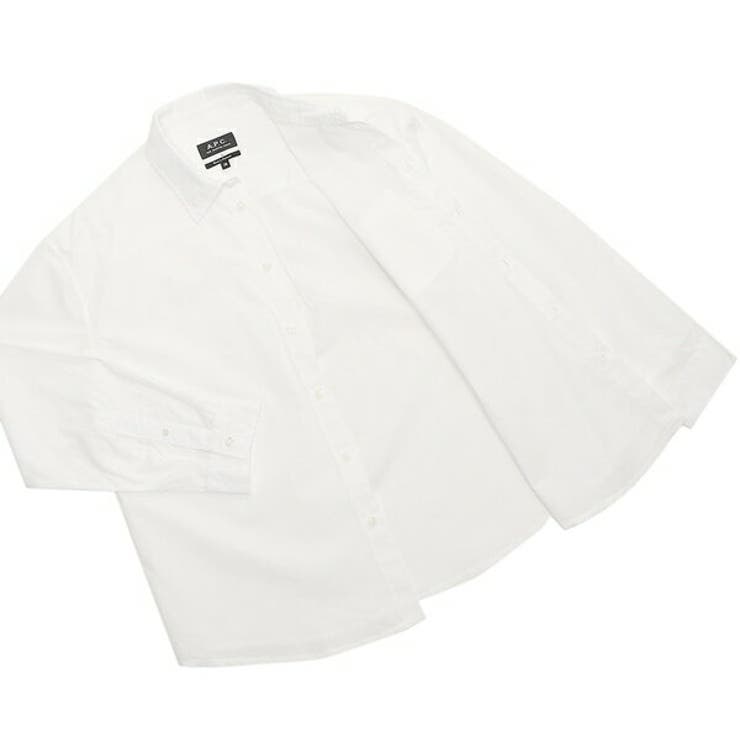 アーペーセーシャツ長袖シャツトップスホワイトレディースAPCCOEVDF12550AAB