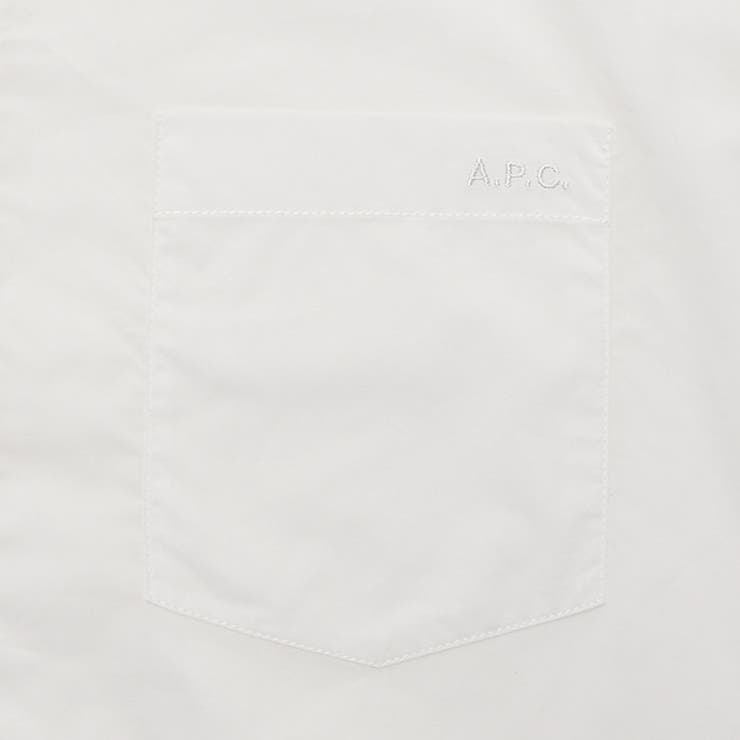 アーペーセーシャツ長袖シャツトップスホワイトメンズAPCCOEVDH12512AAB