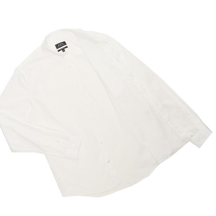アーペーセーシャツ長袖シャツトップスホワイトメンズAPCCOEVDH12512AAB