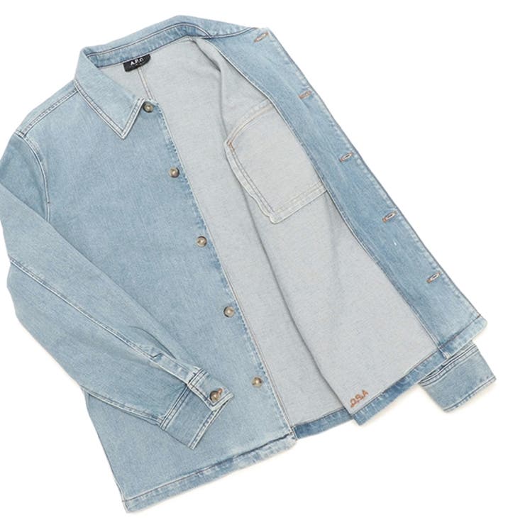 アーペーセーシャツ長袖シャツデニムシャツブルーメンズAPCCOFDIH02784IAL