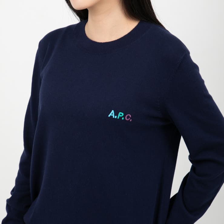 アーペーセーニットトップスプルオーバーネイビーレディースAPCCOGDKF23210IAK
