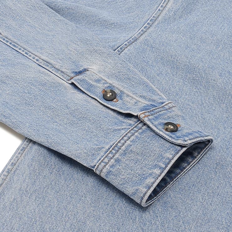 アーペーセーシャツ長袖シャツデニムシャツブルーメンズAPCH02837COGEJIAB