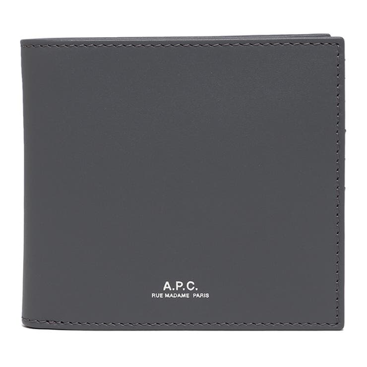 アーペーセー二つ折り財布グレーメンズAPCH63340PXAWVIAC