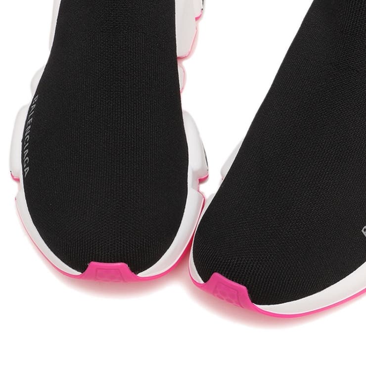 バレンシアガスニーカー靴スピードロゴブラックピンクレディースBALENCIAGA587280W2DBB1586