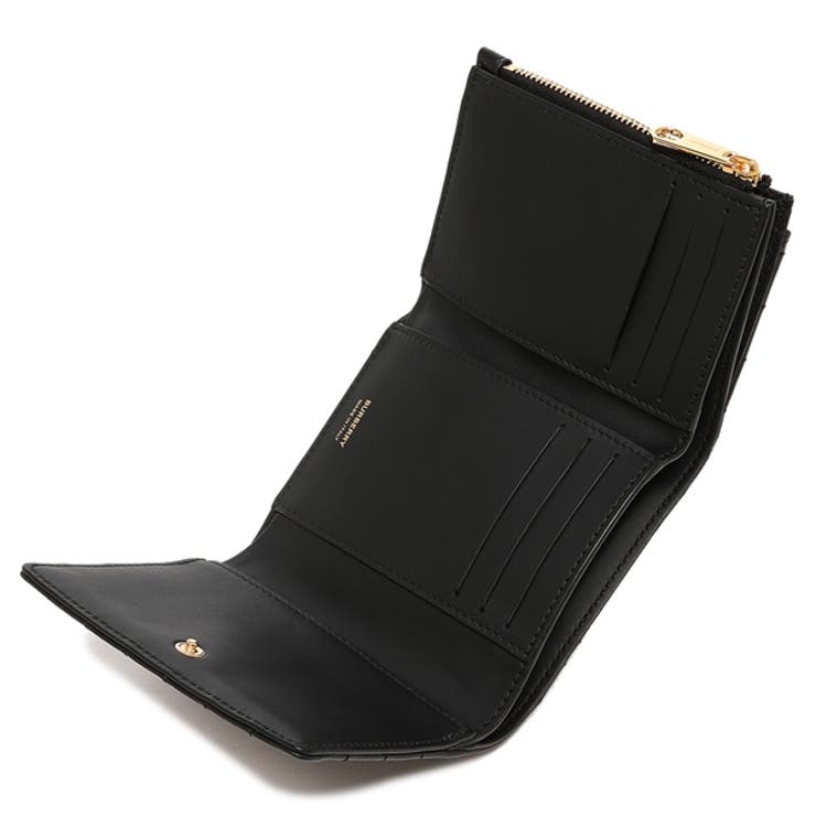 バーバリー二つ折り財布ローラコンパクト財布ブラックレディースBURBERRY8062372A7527
