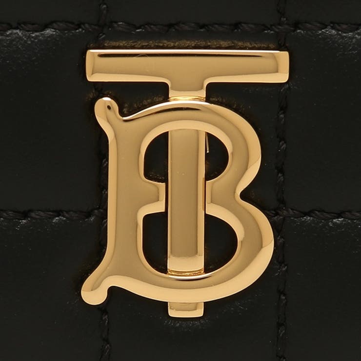 バーバリー二つ折り財布ローラコンパクト財布ブラックレディースBURBERRY8062372A7527