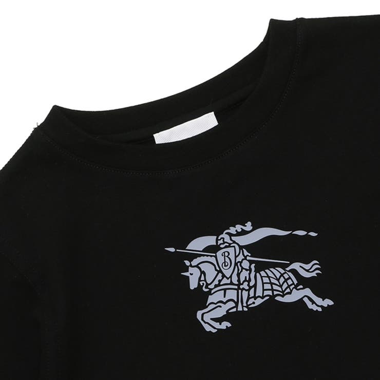 バーバリー子供服トップスプルオーバースウェットブラックキッズBURBERRY8069210A1189