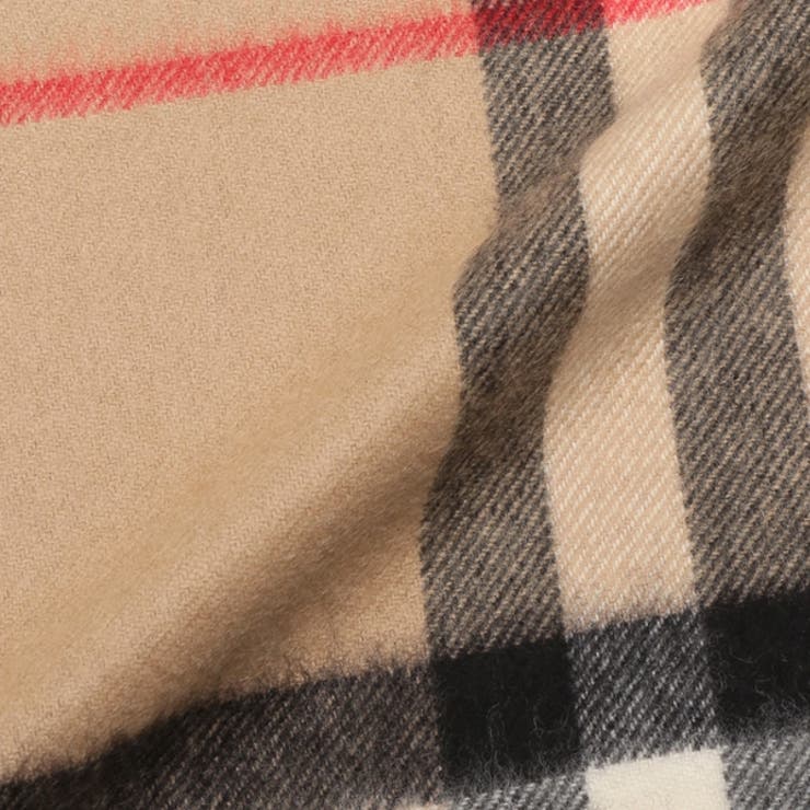 バーバリーマフラージャイアントチェックベージュブラックレディースBURBERRY8076576A7026