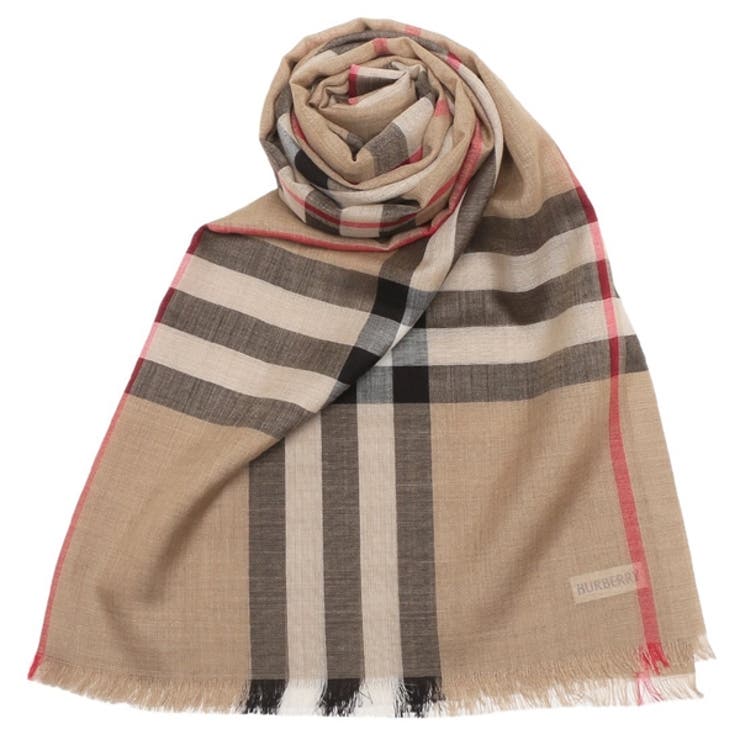 バーバリーストールスカーフベージュマルチカラーレディースBURBERRY8078779A7026