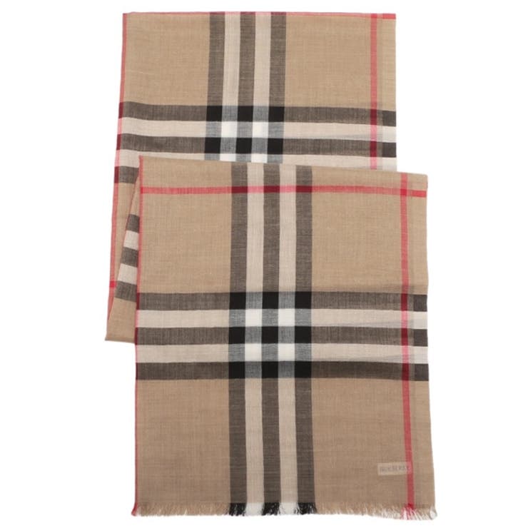バーバリーストールスカーフベージュマルチカラーレディースBURBERRY8078779A7026