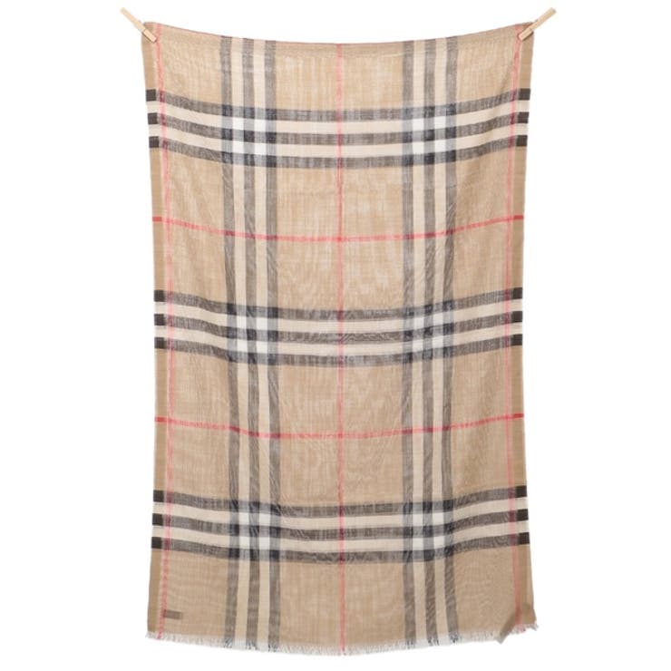 バーバリーストールスカーフベージュマルチカラーレディースBURBERRY8078779A7026
