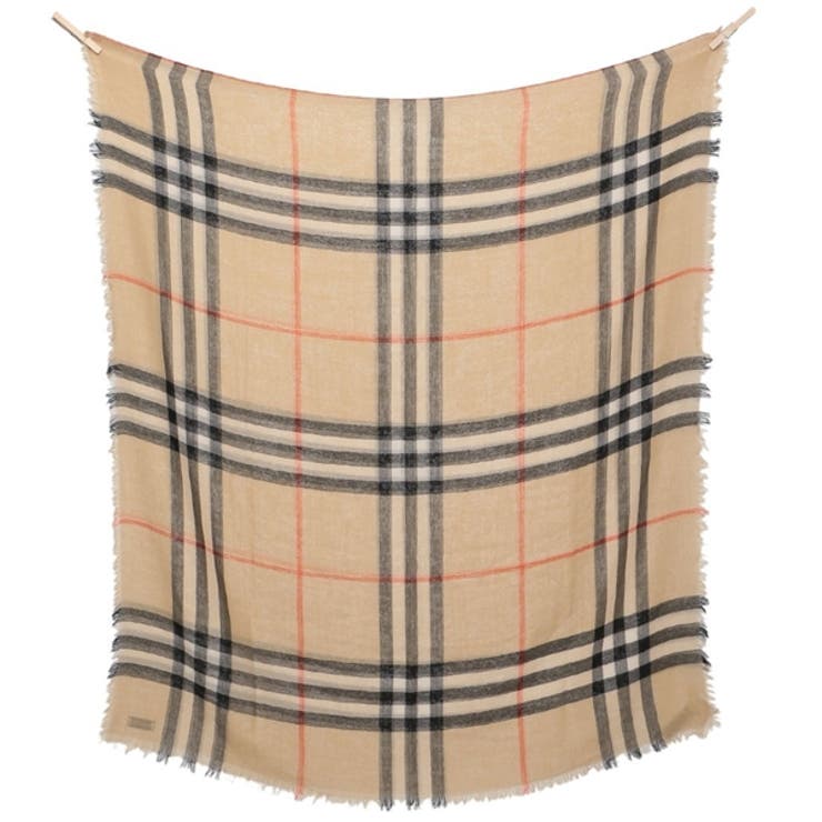 バーバリーストールバーバリーチェックベージュブラックレディースBURBERRY8085069A2021