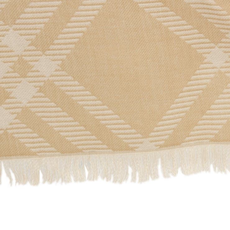バーバリースカーフワイドチェックブラウンベージュレディースBURBERRY8112462B9719