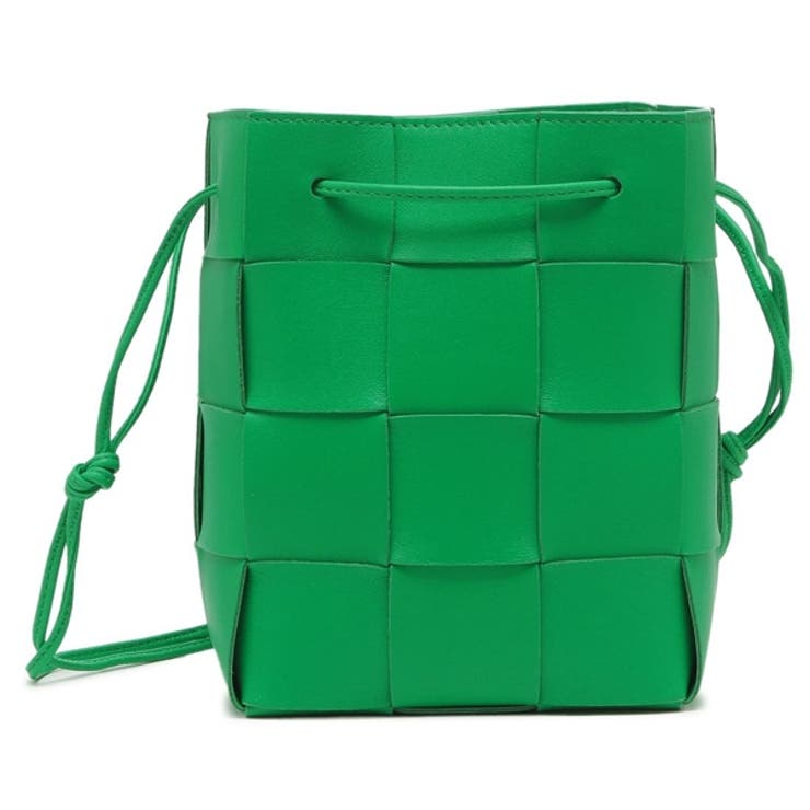 ボッテガヴェネタ カセット バイカラー ショルダーバッグ ブラック