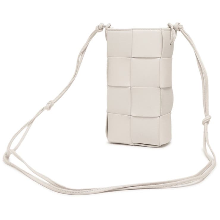 ボッテガヴェネタスマホケースストラップフォンケーススマホポーチホワイトレディースBOTTEGAVENETA730541VCQC49143