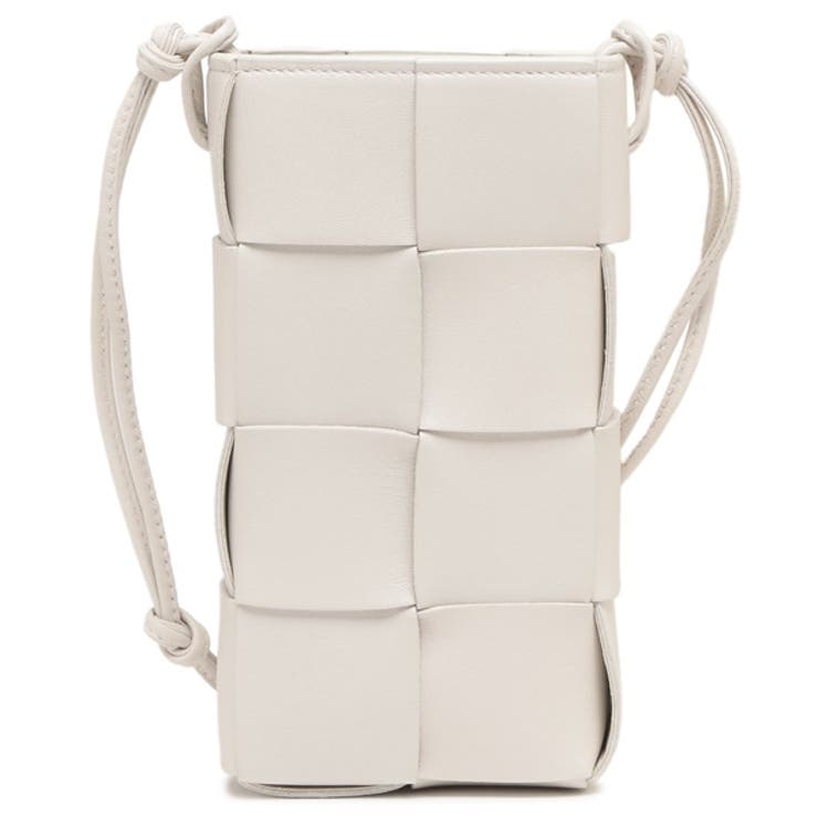 ボッテガヴェネタスマホケースストラップフォンケーススマホポーチホワイトレディースBOTTEGAVENETA730541VCQC49143
