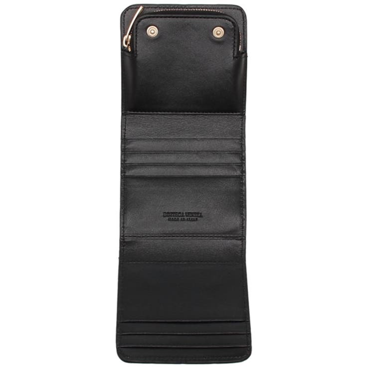 ボッテガヴェネタ三つ折り財布ミニ財布ブラックレディースBOTTEGAVENETA741731VCPP28425