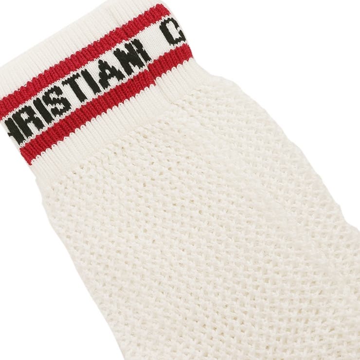 クリスチャンディオール靴下ソックススポーティロゴホワイトレディースChristianDior14SOC503A203485