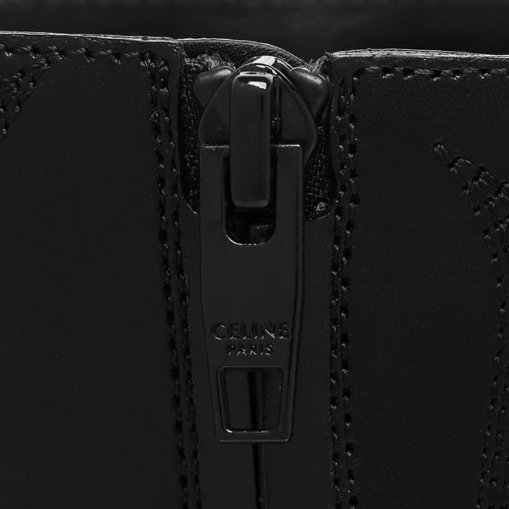 セリーヌブーツレオンジップドブーツメタルトゥブラックメンズCELINE359354505C38NO
